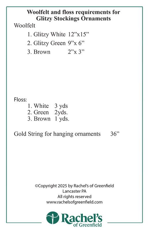 Glitzy Stockings Ornaments - Christmas Sewing Pattern