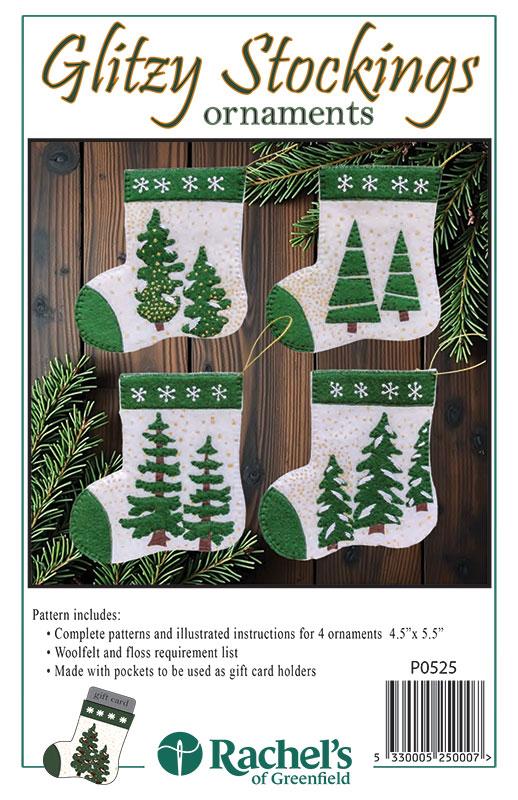 Glitzy Stockings Ornaments - Christmas Sewing Pattern