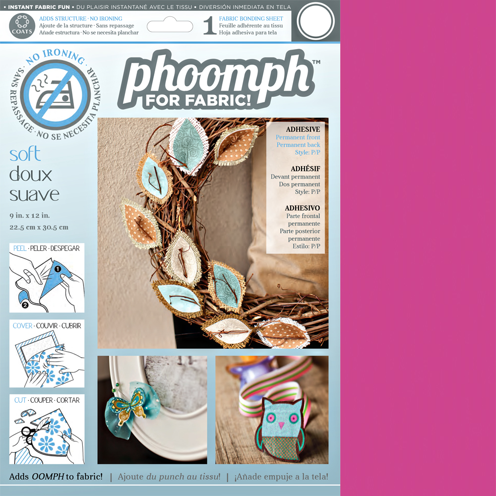 Phoomph 9" x 12" x 1mm Soft Fuchsia
