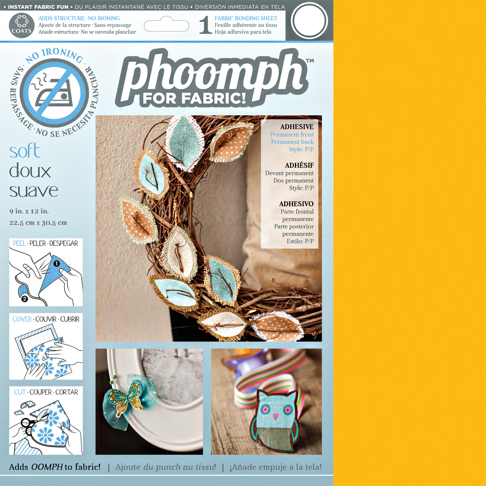Phoomph 9" x 12" x 1mm Soft Orange