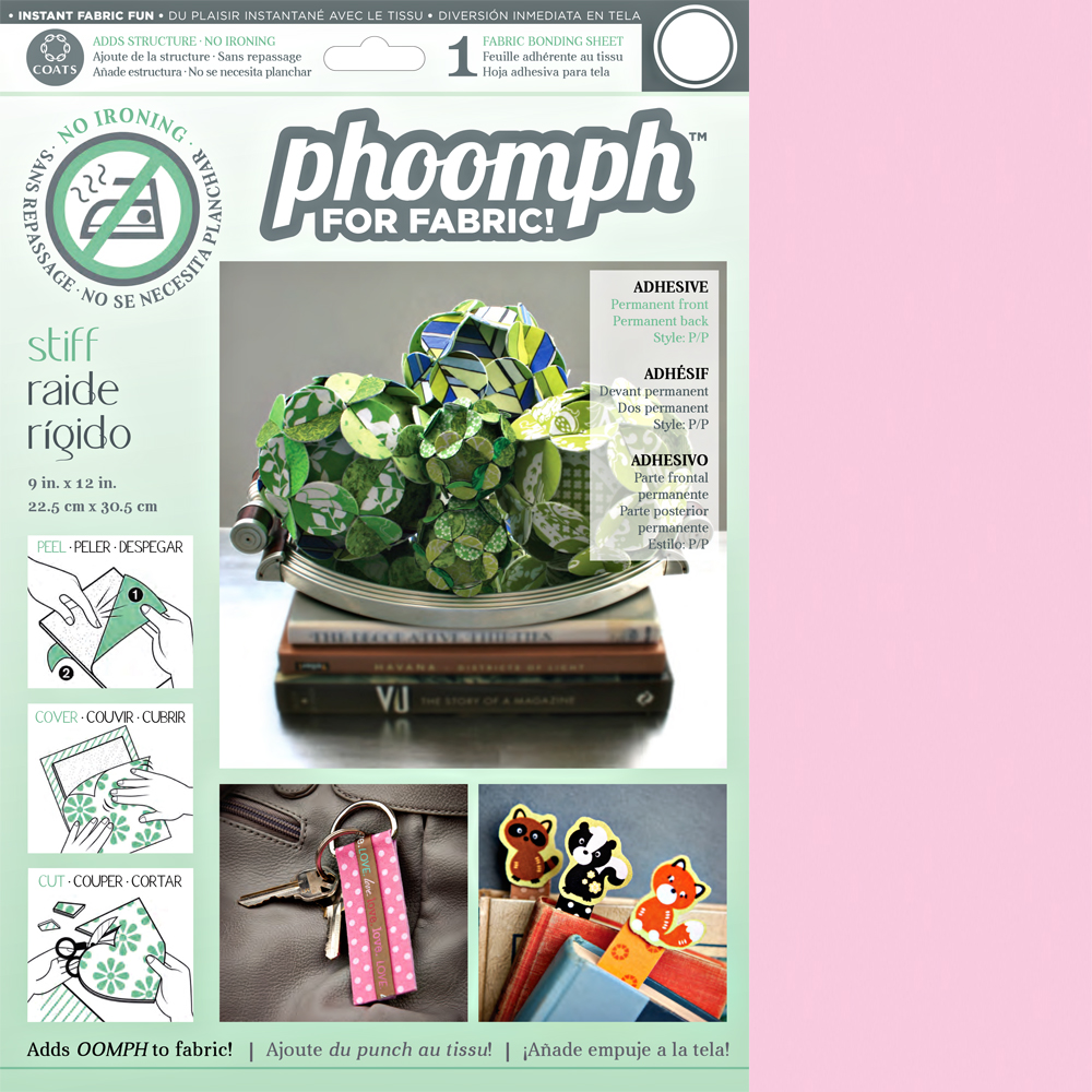 Phoomph 9" x 12" x 1mm Stiff Pink