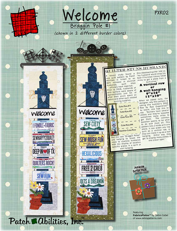 Welcome - Bragging Pole #2 - Quilt Pattern