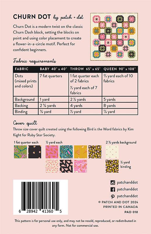 Churn Dots - Quilt Pattern