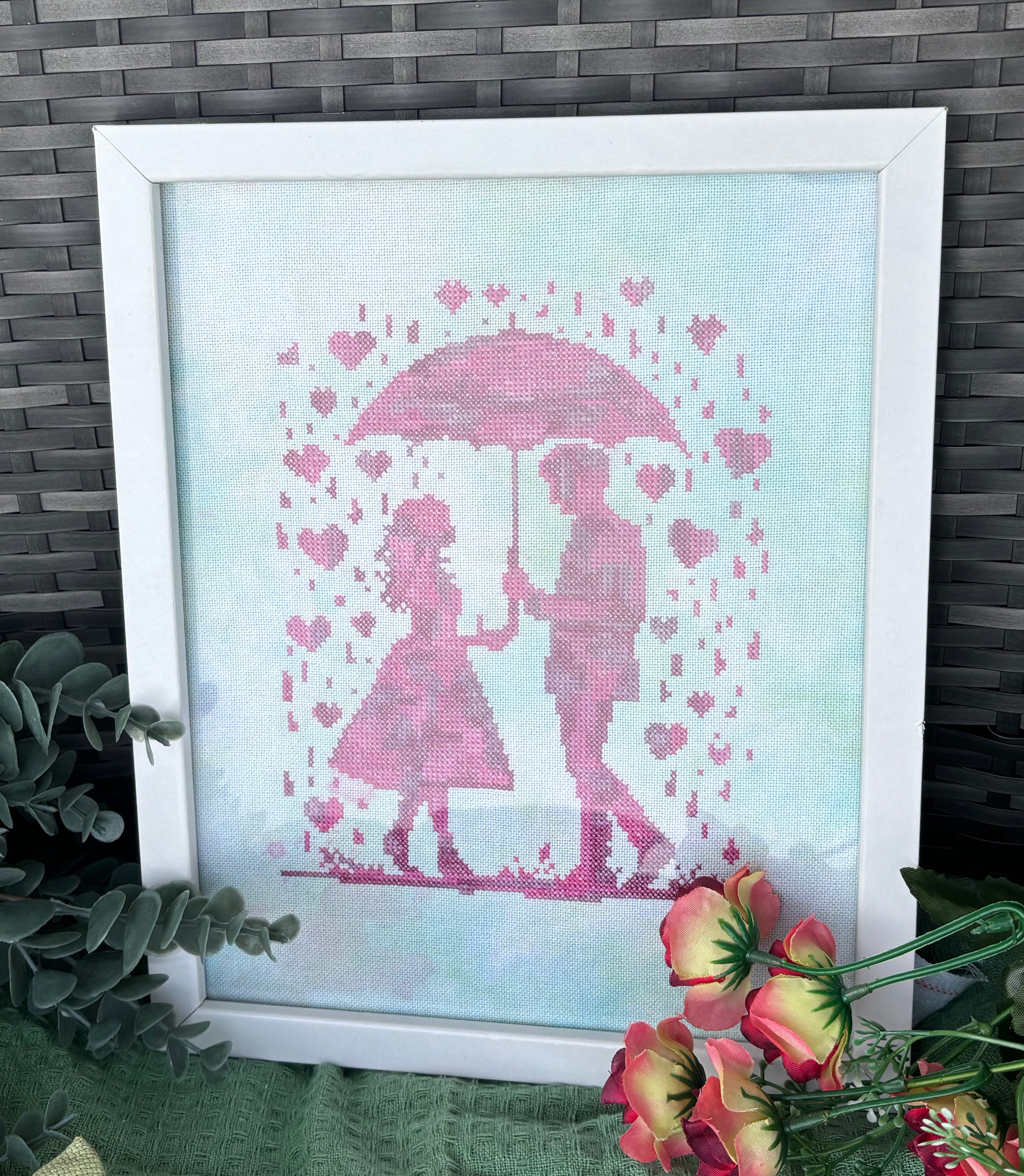 Raining Love - Cross Stitch Pattern