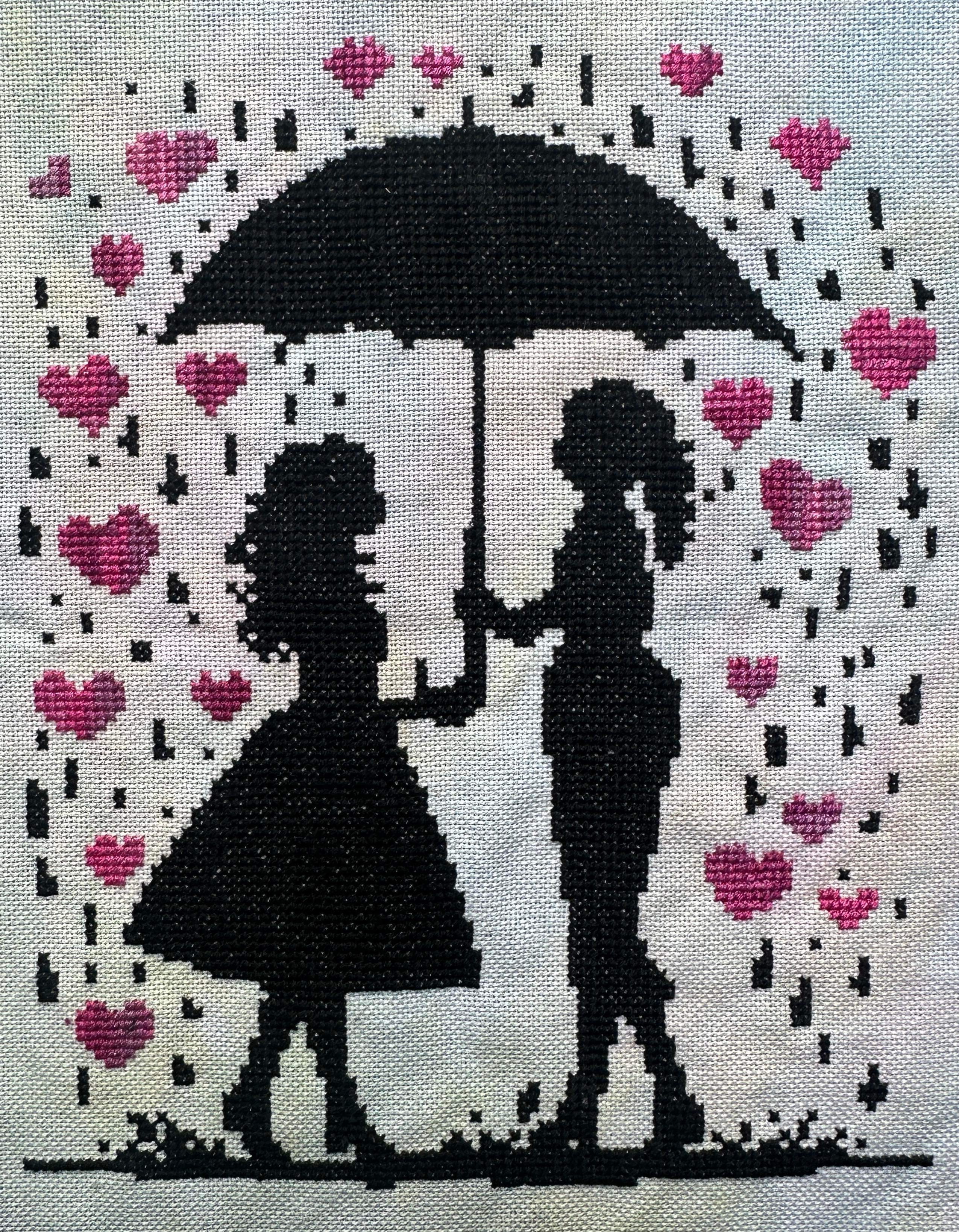 Raining Love - Females - Cross Stitch Pattern