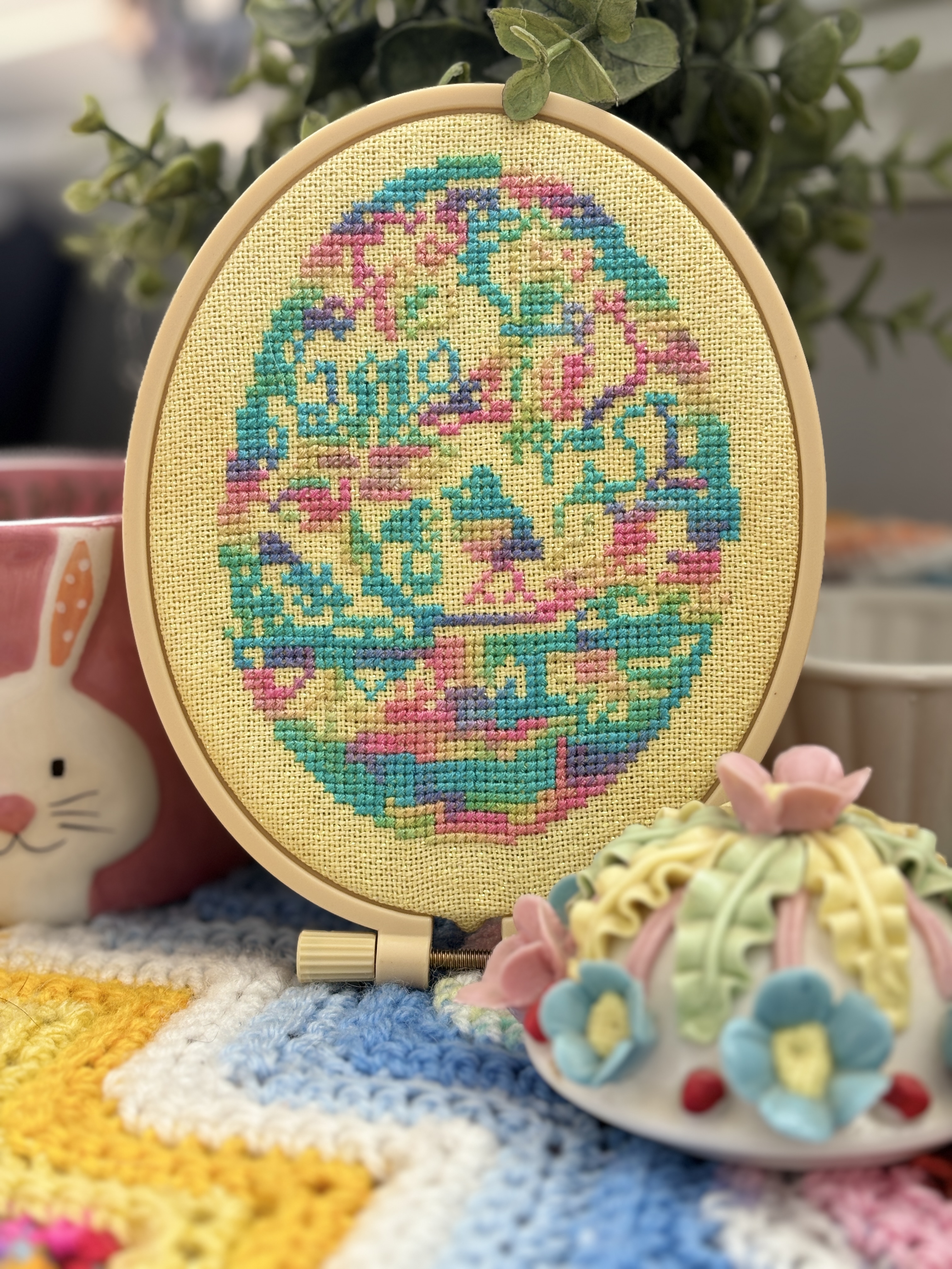 Bird Egg - Easter Cross Stitch Pattern