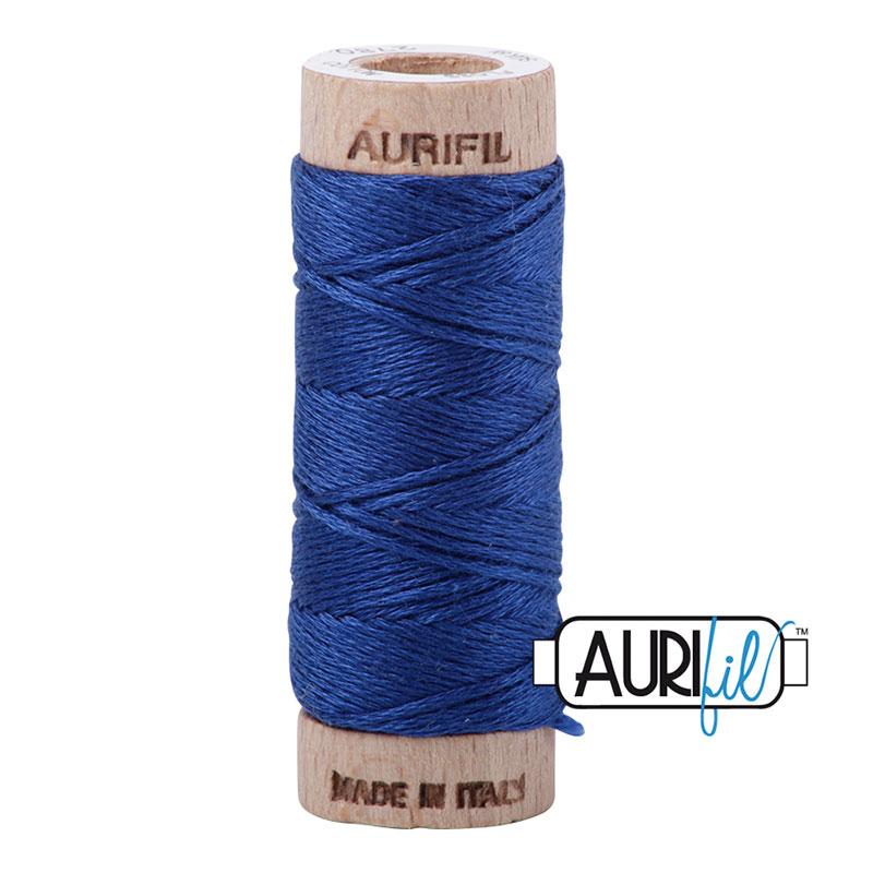 Aurifloss Thread Dark Delft Blue 2780, zoomed in. Select this picture to zoom back out.