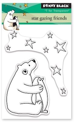 Star Gazing Friends - Clear Stamp