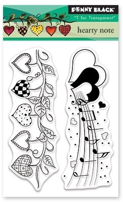 Hearty Note - Clear Stamp