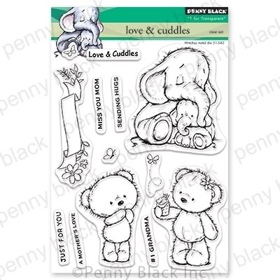 Love and Cuddles - Penny Black Clear Stamp