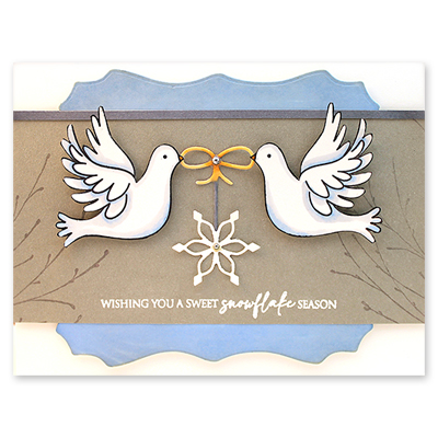 Dearest Doves - Christmas Clear Stamp