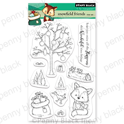 Snowfield Friends - Christmas Clear Stamp