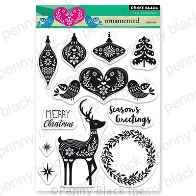 Ornamented - Christmas Clear Stamp