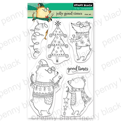 Jolly Good Times - Christmas Clear Stamp