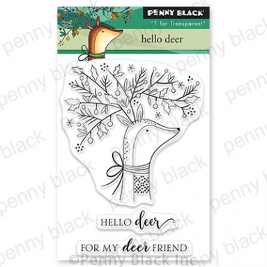 Hello Deer - Christmas Clear Stamp