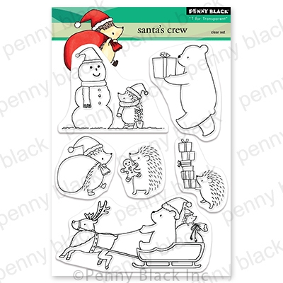 Santa's Crew - Christmas Clear Stamp