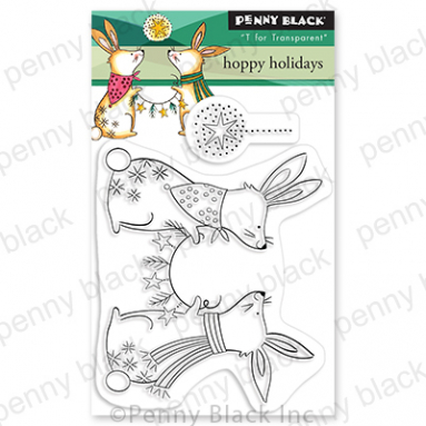 Hoppy Holidays - Christmas Clear Stamp