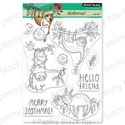 Merry Slothmas! - Christmas Clear Stamp
