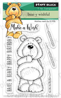 Bear-Y Wishful Mini - Clear Stamp