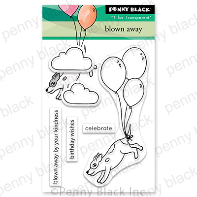 Blown Away Mini - Clear Stamp