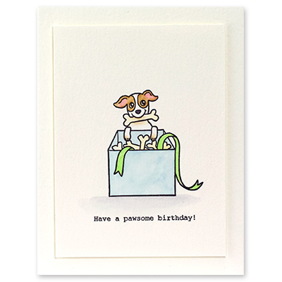 Pawsome Birthday - Clear Stamp