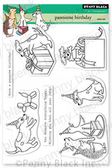 Pawsome Birthday - Clear Stamp