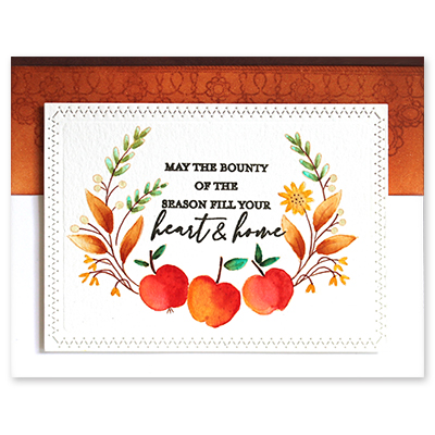 Apple A Day Mini - Clear Stamp