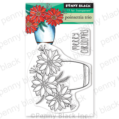 Poinsettia Trio Mini - Clear Stamp Set