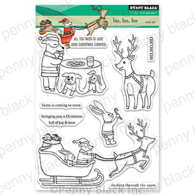 Ho, Ho, Ho - Christmas Clear Stamp