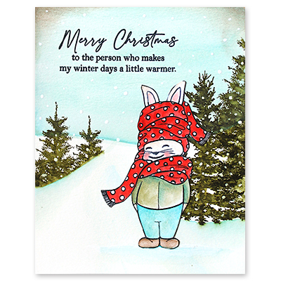Boundled Bunny - Mini Clear Stamps