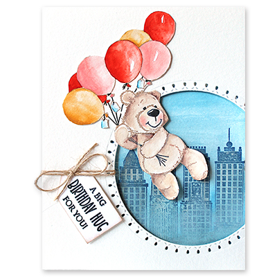 Books & Balloons - Clear Stamp