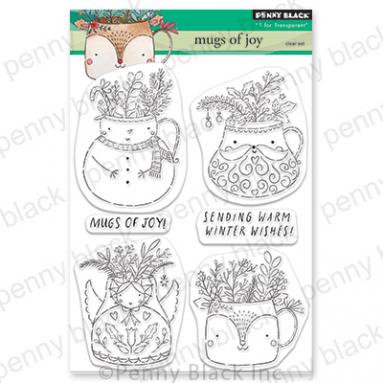 Mugs Of Joy Light - Christmas Clear Stamp