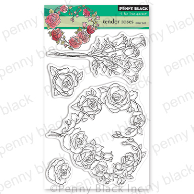 Tender Roses - Valentine Clear Stamp