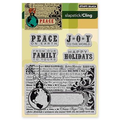 Peace on Earth - Slapstick Cling Rubber Stamp