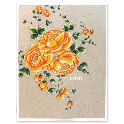 Rose Dance - Slapstick Cling Stamp