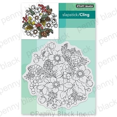 Winter Garden - Slapstick Cling Rubber Stamp