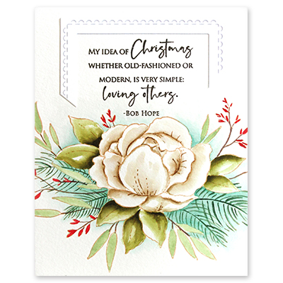 Christmas Blush - Cling Stamp