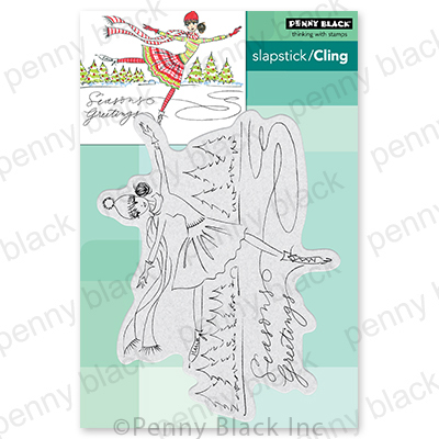 Seasonal Skater - Winter Cling Stamp