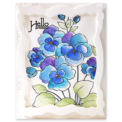 Pansies - Cling Stamp