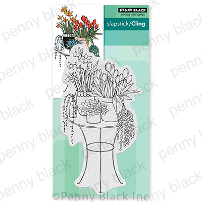 Springtime Table - Cling Stamp