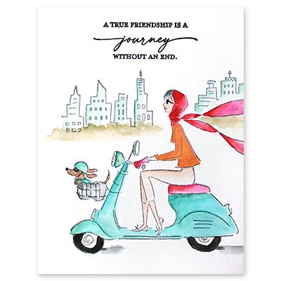 Arrive In Style - Cling Rubber Stamp