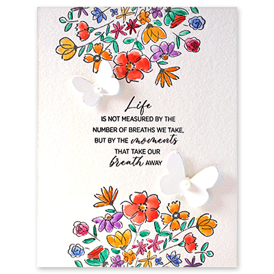 Fresh Bouquet - Cling Stamp Set