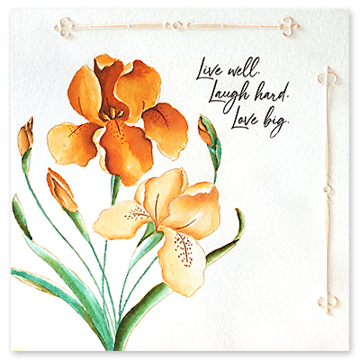 Iris Elegance - Cling Stamp
