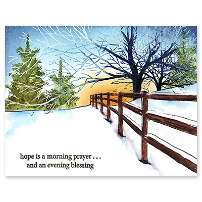 Snowfield - Cling Rubber Stamp