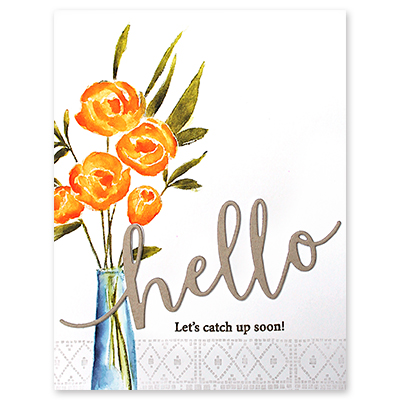 Good Day Bouquet - Rubber Stamp