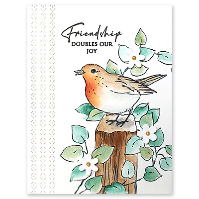 Chirping - Cling Rubber Stamp