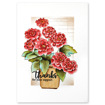 Potted Pretties - Rubber Stamp