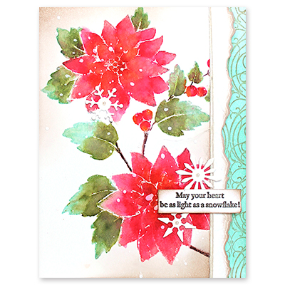Festive Blossoms - Rubber Stamp