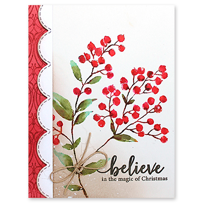 Brilliant Berries - Rubber Stamp, different perspective #1, zoomed in. Select this picture to zoom back out.