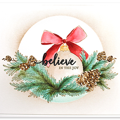 Glittering - Christmas Rubber Stamp